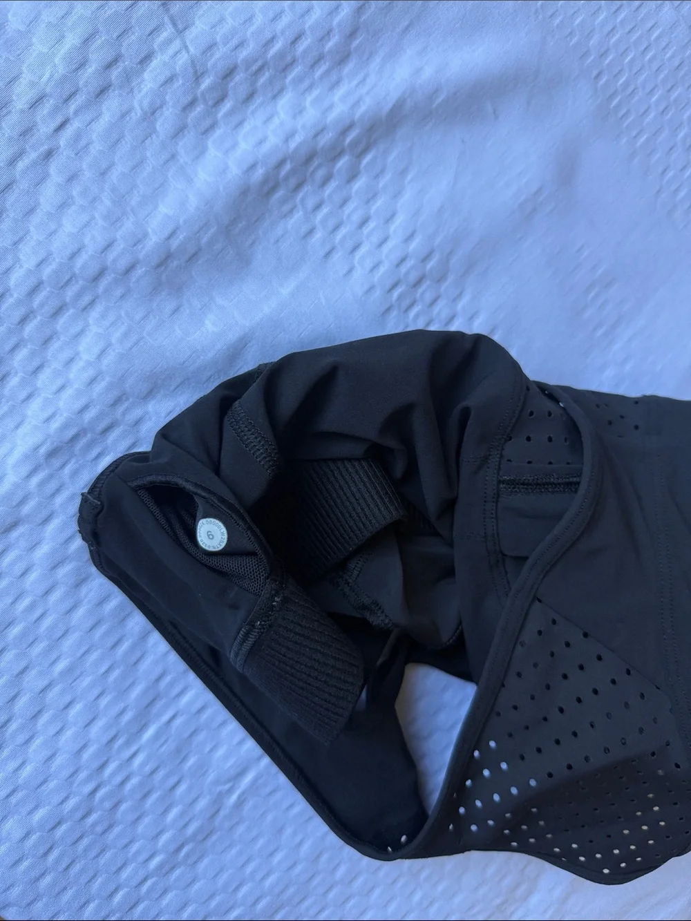 lululemon athletica Black Perforated Racerback Sports Bra✨